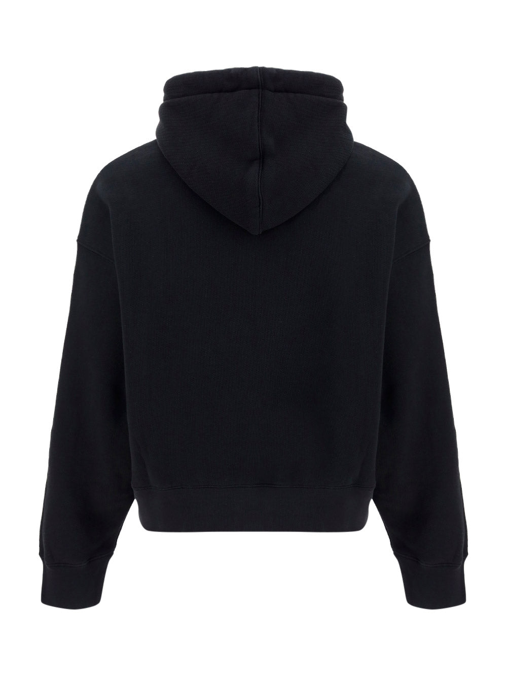 Curved Logo Hoodie - Black White