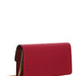 Vlogo Signature Grainy Calfskin Wallet With Chain - Blossom