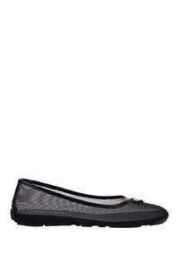 Logo Plaque & Mesh Ballerina - Black