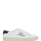 Court Classic SL/06 Embroidered Sneakers in Leather - Optic White