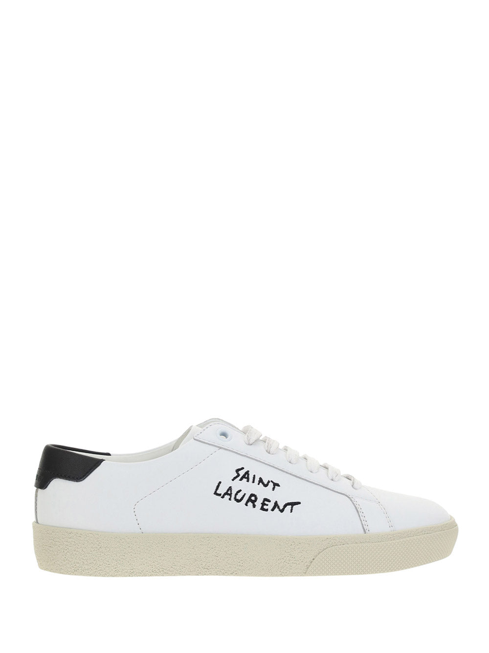 Court Classic SL/06 Embroidered Sneakers in Leather - Optic White