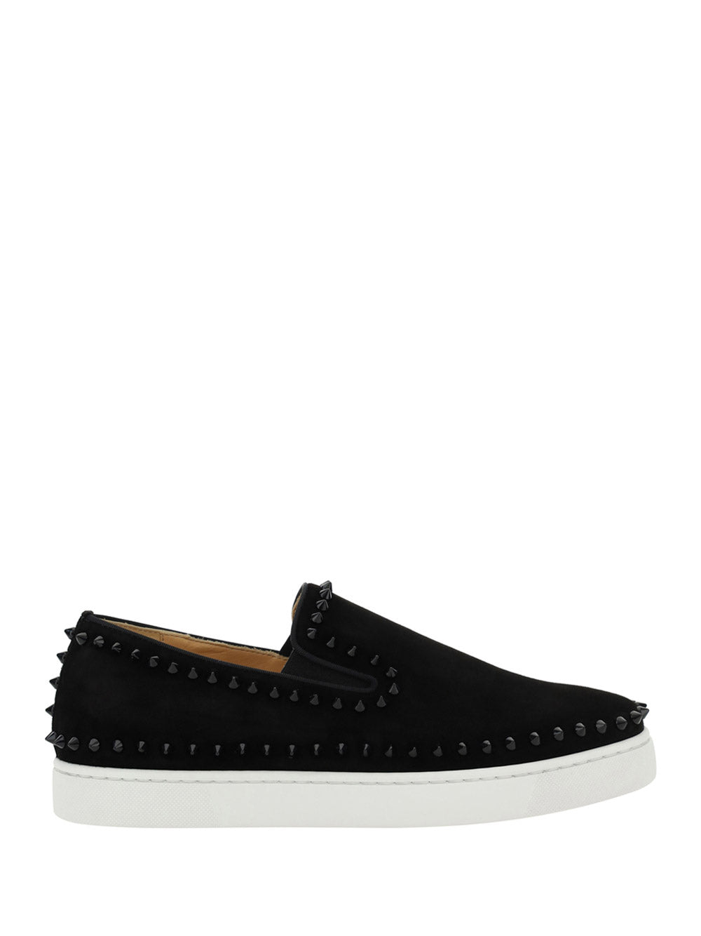 Pik Boat Mens Flat Sneakers - Black