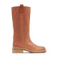 Edith Winter Boot In Vegetal Calfskin - Tan