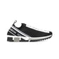 Stretch Jersey Sorrento Sneakers with Logo - Black/White