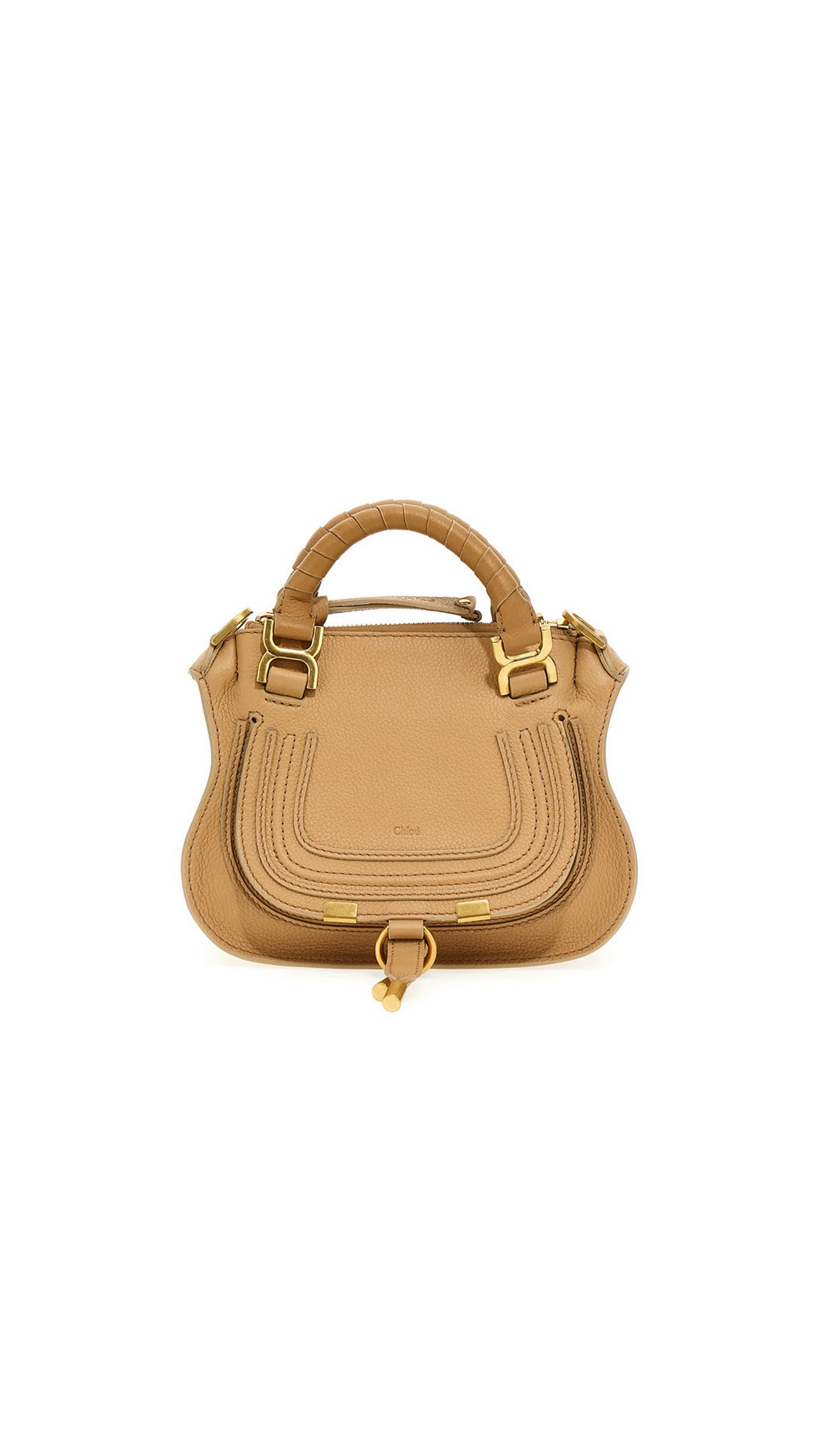 Marcie Mini Double Carry Bag - Milky Brown