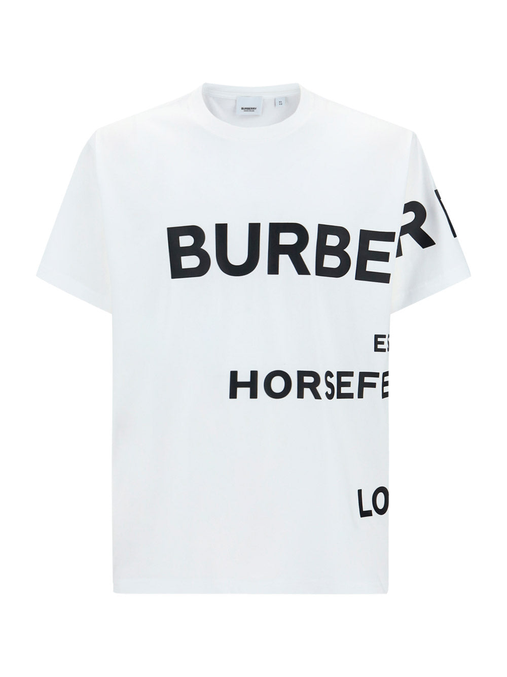 Horseferry Print Cotton Oversized T-shirt - White