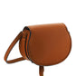 Marcie Nano Saddle Bag in Grained Calfskin - Tan