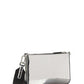 Brushed Leather Shoulder Bag - Silver