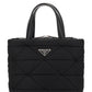 Re-Nylon Padded Tote Bag - Black.