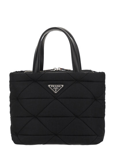 Re-Nylon Padded Tote Bag - Black.