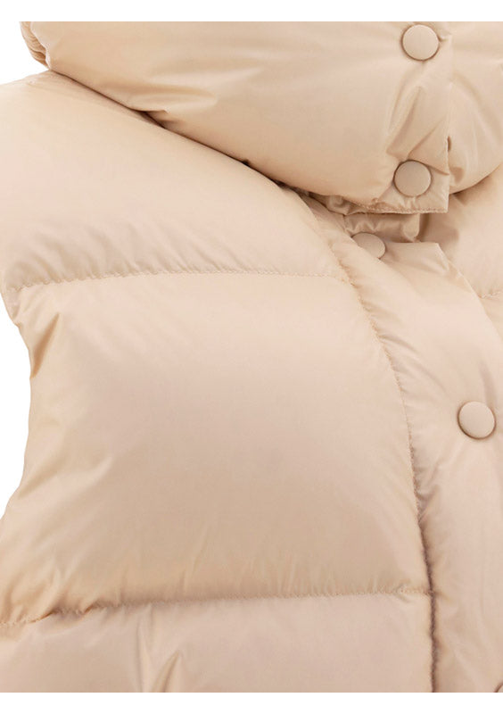 Nylon Down Vest - Peach Pink