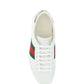 Ace Leather Sneakers - White / Green