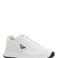Prax 01 Sneakers in Nylon & Leather - White