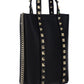 Rockstud Calfskin Leather Tote - Black.