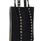 Rockstud Calfskin Leather Tote - Black.