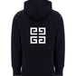 4G Embroidered Hoodie - Black