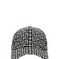Monogram Nylon Cap - Black/White