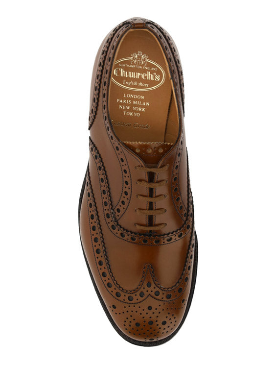 Burwood Polished Binder Oxford Brogue - Sandalwood