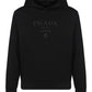 Logo-Embroidered Drawstring Hoodie - Black