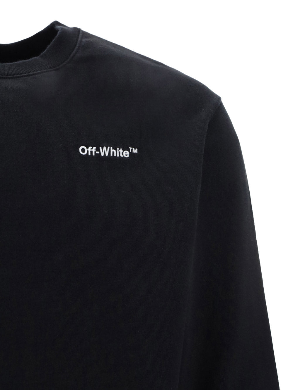 Helvetica Logo Slim Crewneck - Black