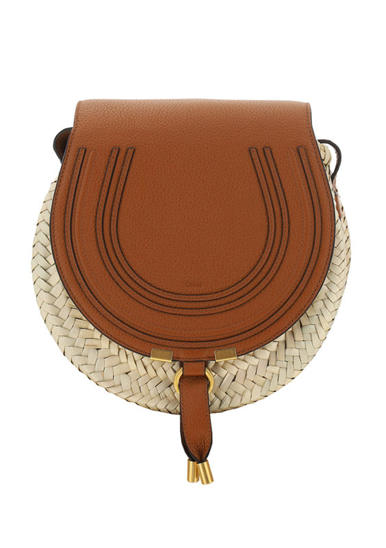 Small Marcie Cross-Body Basket - Brown