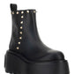 Uniqueform Calfskin Ankle Boot 85mm - Black