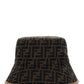 FF Fabric Bucket Hat - Brown