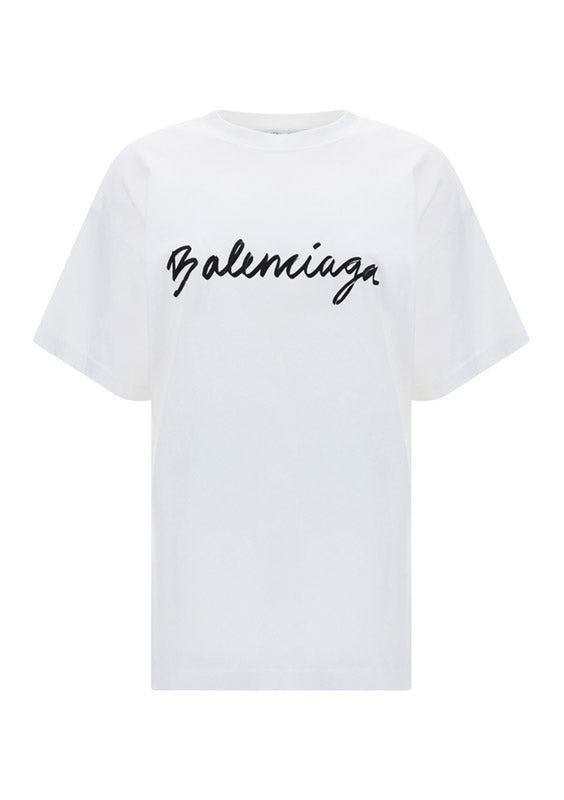 Logo Medium Fit T-Shirt - White
