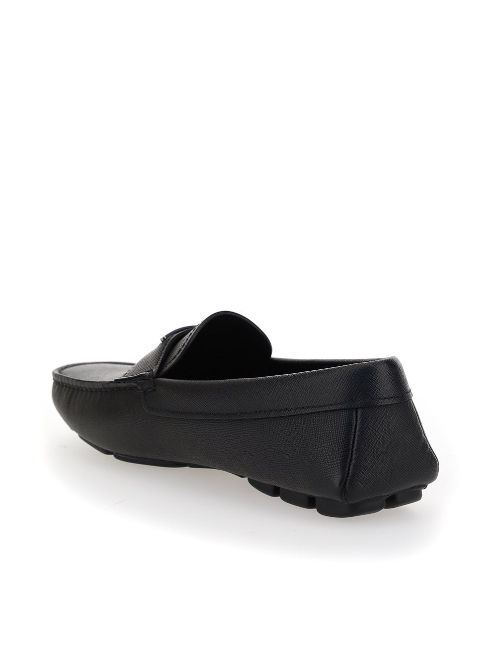 Logo Driving Loafers - Black