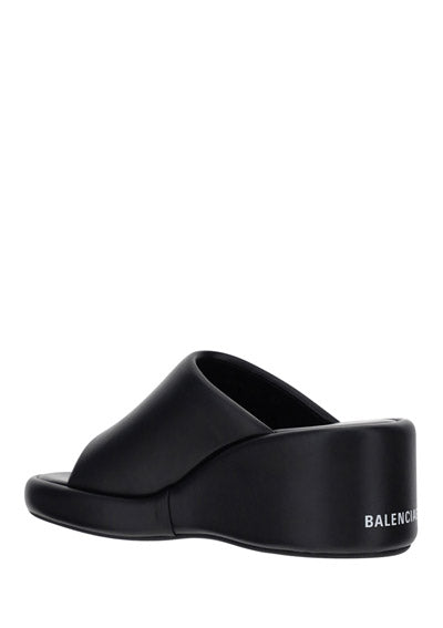 Rise Wedge Sandals - Black.