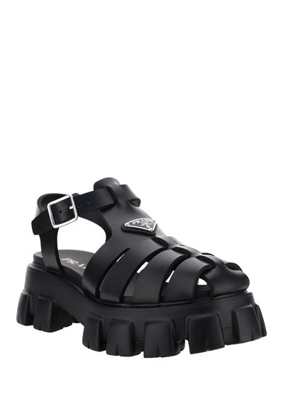 Monolith Rubber Sandals - Black