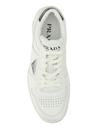Logo Leather Sneakers - White