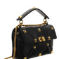 Large Roman Stud the Shoulder Bag in Nappa With Chain - Black