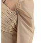 Taffeta Mini Dress -Taupe