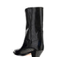 Dahope Leather Western Boots - Black