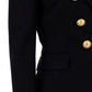 Grain de Poudre Double-Breasted Jacket - Black