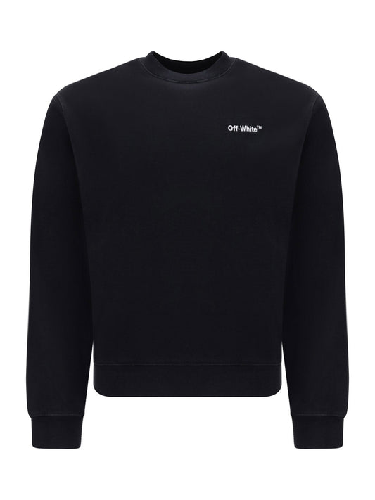 Helvetica Logo Slim Crewneck - Black