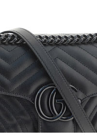 GG Marmont Small Shoulder Bag - Black
