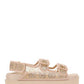 Women's GG Sandal with Crystals - Rose Beige