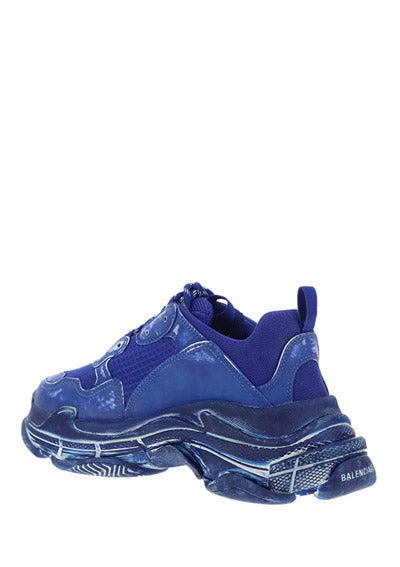 Triple S Faded Sneakers - Blue