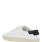 Court Classic SL/06 Embroidered Sneakers in Leather - Optic White
