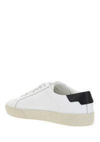 Court Classic SL/06 Embroidered Sneakers in Leather - Optic White
