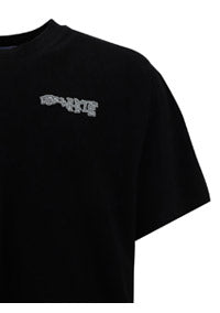 Carlos Logo Print T-Shirt - Black