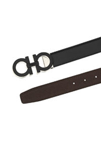Reversible and Adjustable Belt - Black / Brown