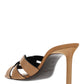 Tribute Heeled Mules In Vegetable-Tanned Leather - Marron Gold