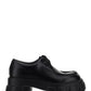 Monolith Brushed Leather Lace-up Shoes - Black