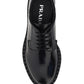 Brushed-Leather Derby Shoes - Black