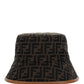 FF Fabric Bucket Hat - Brown