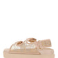 Women's GG Sandal with Crystals - Rose Beige