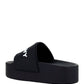 Platform Paris Sandals in Rubber - Black